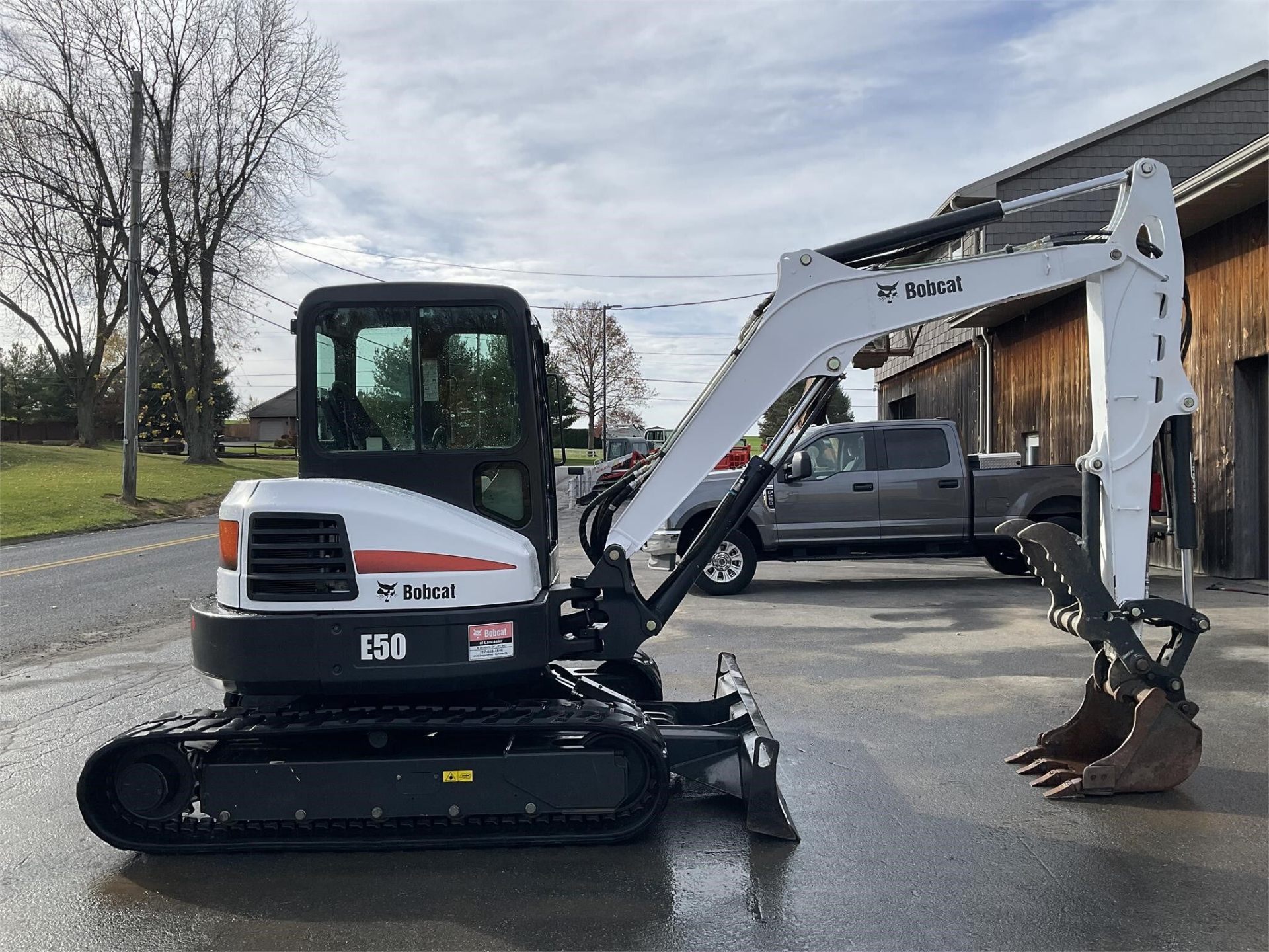 2012 Bobcat E50 compact excavator — side profile