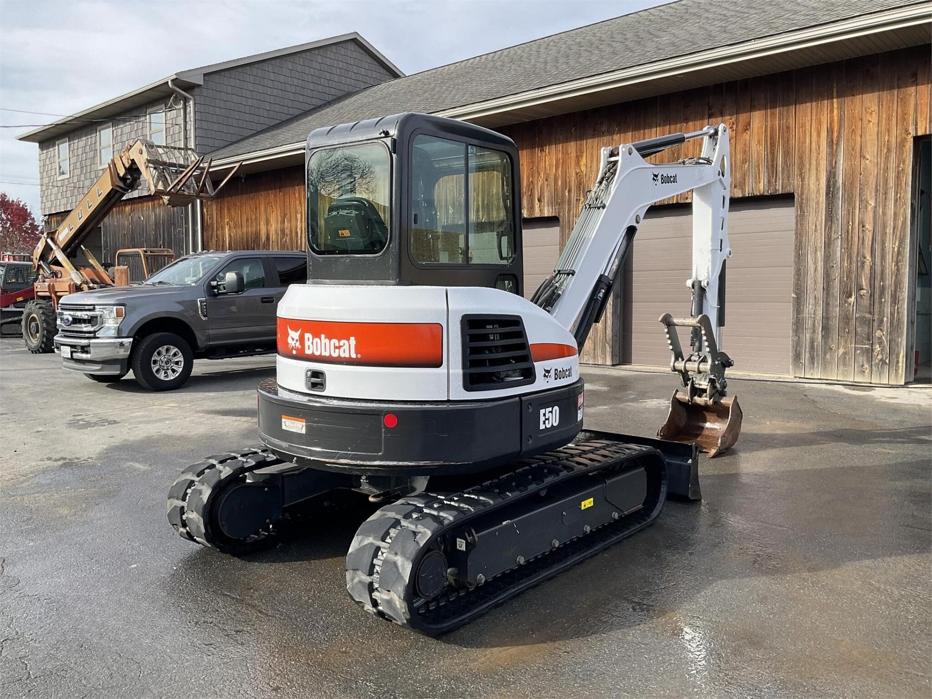 2012 Bobcat E50 — rear three-quarter view