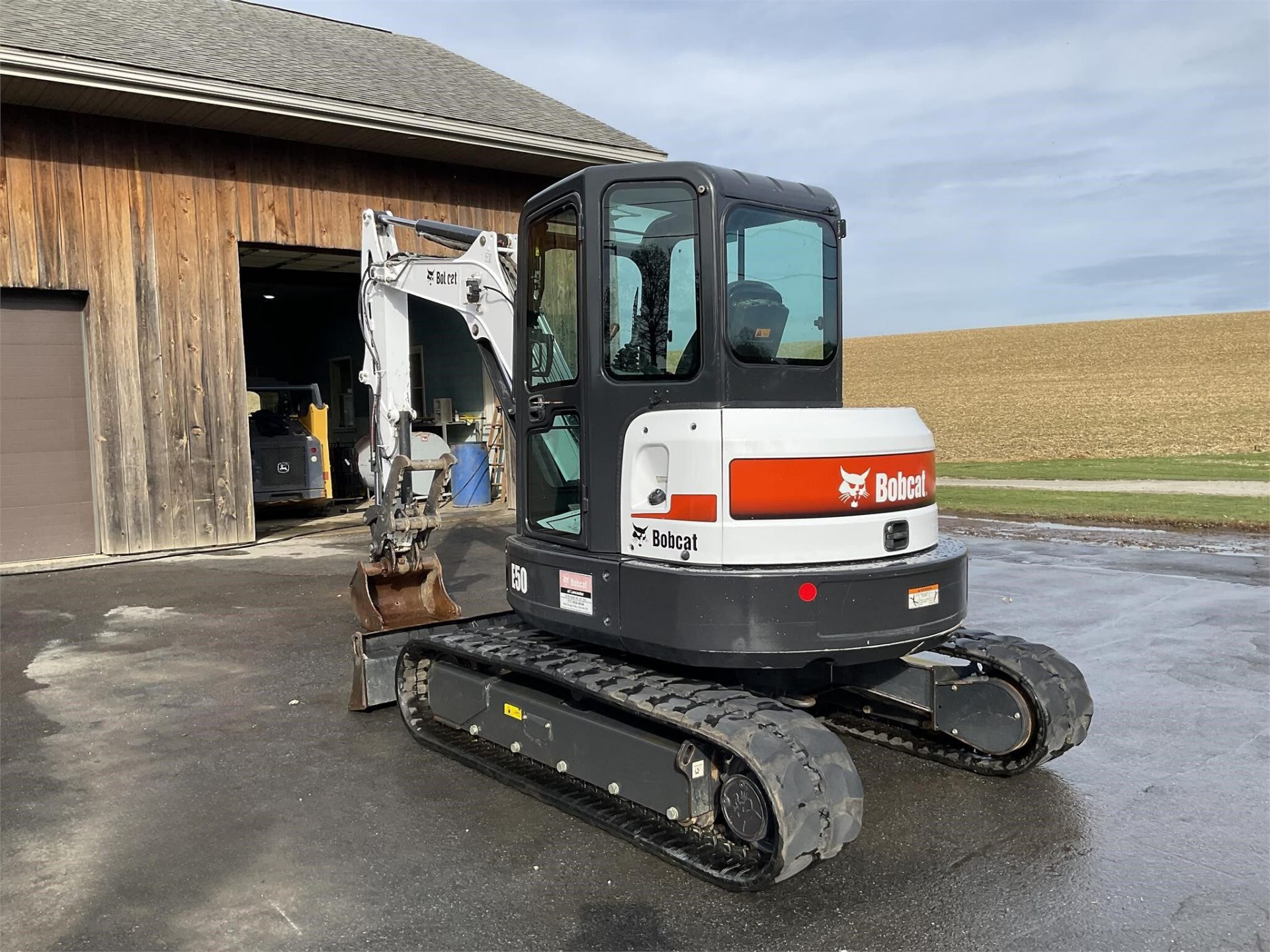 2012 Bobcat E50 — rear view with cab